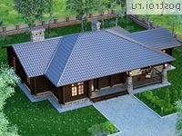 Y-164-1P проект одноэтажного дома из пеноблоков размером 20 на 13