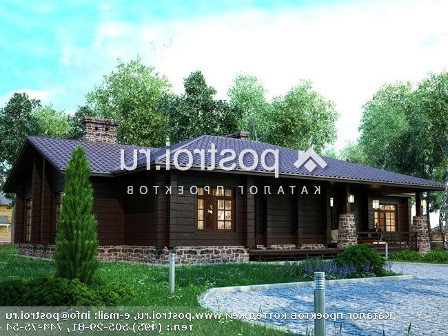 Y-164-1P проект одноэтажного дома из пеноблоков размером 20 на 13