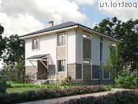 Y-165-1P проект двухэтажного дома из пеноблоков размером 9 на 14