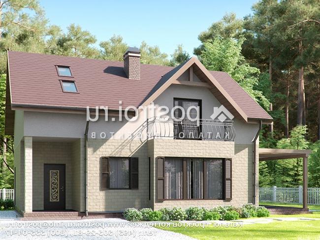 Y-170-1P проект двухэтажного дома из пеноблоков размером 12 на 10