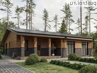 Y-171-1P проект одноэтажного дома из пеноблоков размером 15 на 18