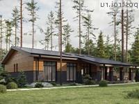 Y-171-1P проект одноэтажного дома из пеноблоков размером 15 на 18