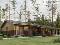 Y-171-2P проект одноэтажного дома из пеноблоков размером 15 на 18