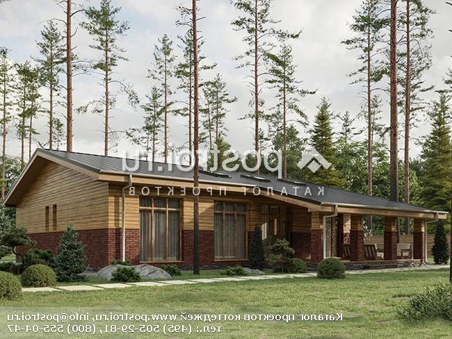 Y-171-2P проект одноэтажного дома из пеноблоков размером 15 на 18