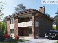 Y-172-1K проект двухэтажного дома из кирпича размером 11 на 13