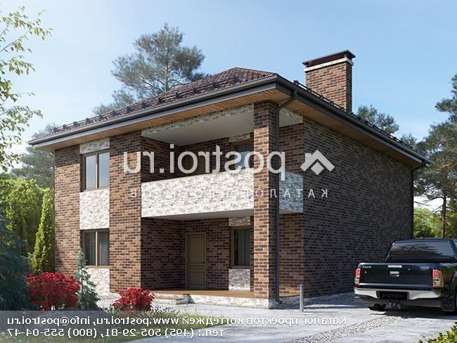 Y-172-1K проект двухэтажного дома из кирпича размером 11 на 13