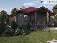 Y-175-2P проект одноэтажного дома из пеноблоков размером 15 на 24