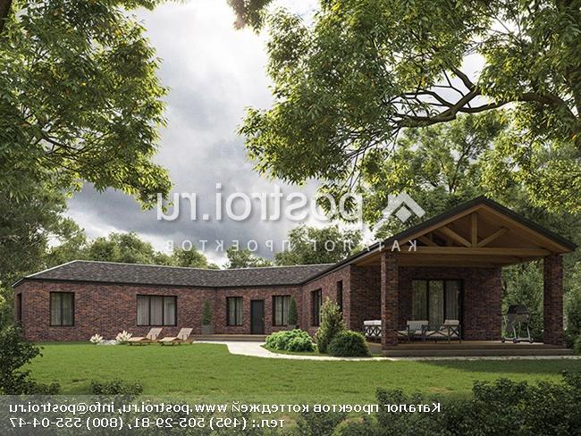 Y-178-1K проект одноэтажного дома из кирпича размером 30 на 19