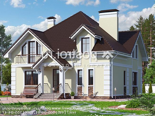 Y-189-1P проект двухэтажного дома из пеноблоков размером 11 на 11