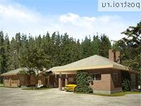 Y-197-1D проект одноэтажной деревянной бани из бревна с гаражом размером 12 на 31 