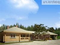 Y-197-1D проект одноэтажной деревянной бани из бревна с гаражом размером 12 на 31 