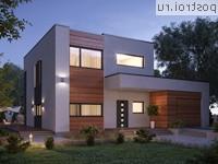 Y-198-1P проект двухэтажного коттеджа из пенобетона с гаражом размером 15 на 18