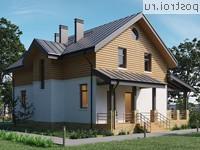 Y-199-1P проект двухэтажного коттеджа из пенобетона размером 12 на 15