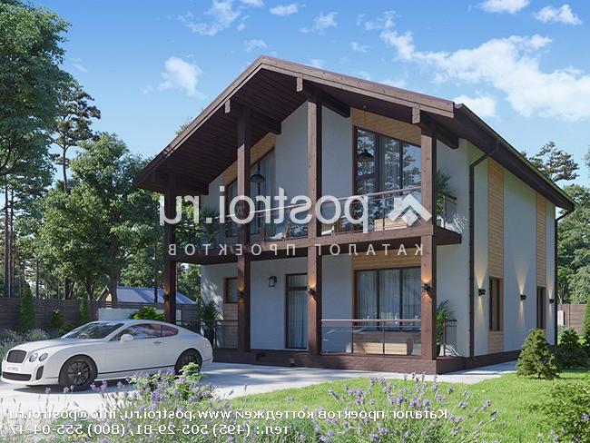 Y-206-1P проект двухэтажного дома из пенобетона размером 11 на 13