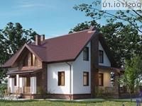 Y-211-1P проект двухэтажного дома из пенобетона размером 13 на 11