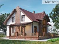 Y-211-1P проект двухэтажного дома из пенобетона размером 13 на 11