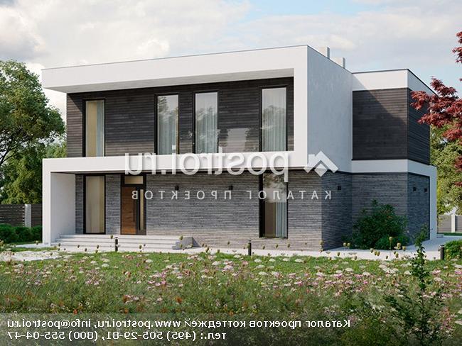 Y-213-1P проект двухэтажного дома из пенобетона размером 14 на 16