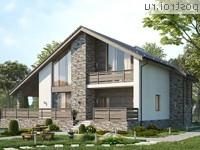 Y-217-1P проект двухэтажного дома из пенобетона размером 16 на 15