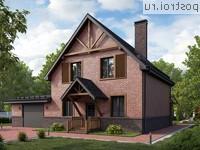 Y-223-1P проект двухэтажного коттеджа из газобетона с гаражом размером 15 на 13