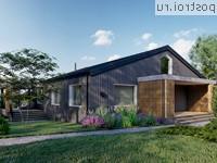 Y-227-1P проект одноэтажного коттеджа из газобетона размером 16 на 21 