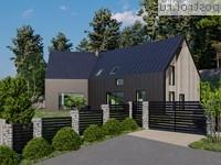 Y-234-1P проект одноэтажного дома из газобетона с мансардой размером 23 на 14 