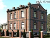 Y-245-1M проект двухэтажного монолитного дома с цоколем размером 12 на 15