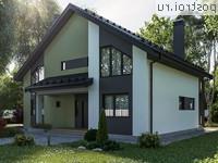 Y-264-1P проект двухэтажного дома из пеноблоков размером 15 на 13 