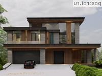 Y-446-1P проект трехэтажного дома из газобетона с гаражом размером 20 на 25