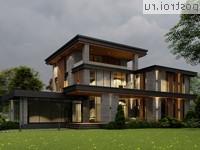 Y-446-1P проект трехэтажного дома из газобетона с гаражом размером 20 на 25