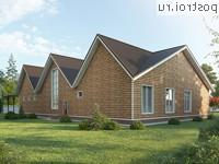 Y-974-1P проект одноэтажного дома из газобетона с мансардой и гаражом размером 32 на 25 