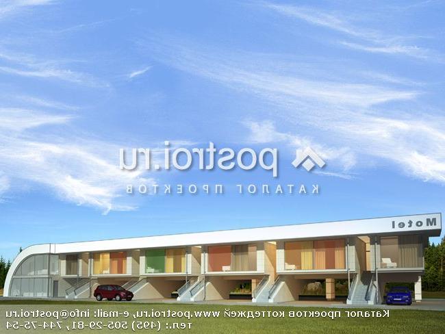 Z-807-1P проект дома из газобетона с гаражом размером 17 на 55 