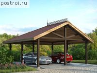 P-047-1S проект одноэтажного каркасного гаража размером 7 на 7 