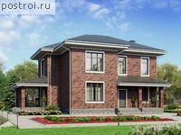 P-162-1K проект двухэтажного дома из кирпича размером 13 на 11 