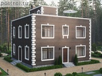 P-182-1K проект трехэтажного дома из кирпича размером 11 на 11 