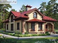 P-204-1K проект двухэтажного дома из кирпича размером 11 на 19