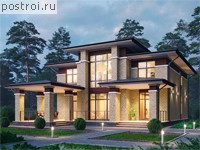 P-245-1P проект двухэтажного дома из газобетона размером 12 на 13