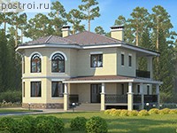 R-179-2P проект двухэтажного дома из пеноблоков размером 11 на 14 