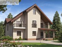 R-182-1K проект двухэтажного дома из кирпича размером 11 на 12 