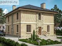 R-202-1P проект двухэтажного дома из пенобетона размером 13 на 10 