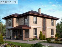 R-212-1K проект двухэтажного дома из кирпича размером 11 на 14
