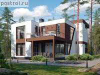 R-266-1P проект двухэтажного дома из пеноблоков размером 15 на 14