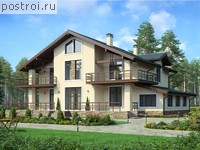 R-315-1K проект двухэтажного дома из кирпича размером 18 на 15 