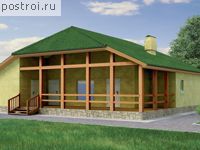 T-085-1K проект одноэтажного дома из кирпича размером 11 на 11 