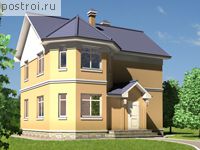 T-110-1K проект двухэтажного коттеджа из кирпича размером 9 на 6 