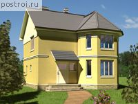 T-130-1K проект двухэтажного коттеджа из кирпича размером 9 на 6 