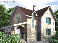 T-136-1K проект двухэтажного дома из кирпича размером 9 на 12 