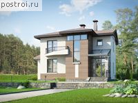 T-166-2P проект двухэтажного дома из пеноблоков размером 14 на 11 