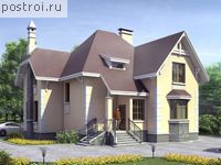 T-183-2P проект двухэтажного дома из пеноблоков размером 11 на 11 