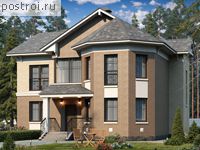 T-245-1P проект двухэтажного дома из газобетона размером 18 на 12 