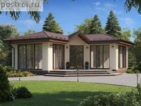 U-044-1K проект одноэтажной беседки из кирпича размером 8 на 8 